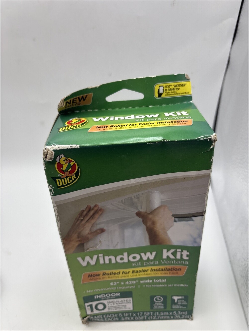 Duck Indoor Rolled Window Insulation Kit, 62 In x 420 In - Picture 2 of 5